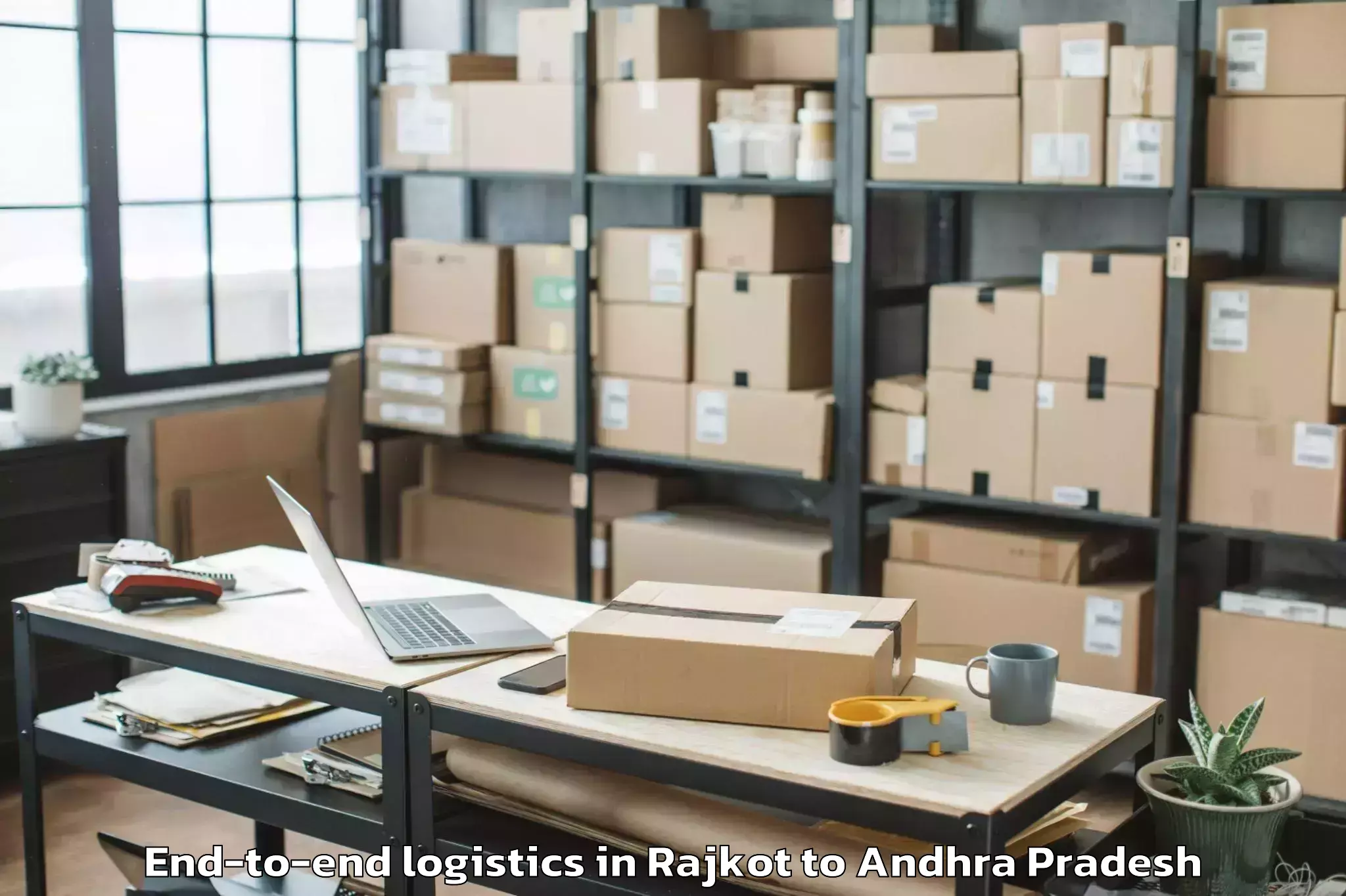 Affordable Rajkot to Gangadhara Nellore End To End Logistics